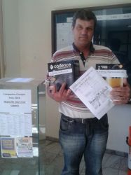 1 Prmio Vale Viagem valor de 2.000,00 | Danilo Griebeler - Morro das Batatas - Alto Feliz | Que realizou seus compras na Agrosul |