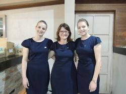 Equipe ACISFE - Bianca Muller, Mariane Kempf e Joice Henz