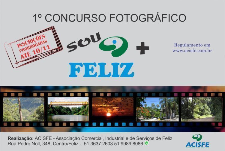 Inscrições prorrogadas para o 1º Concurso Fotográfico SOU+FELIZ!