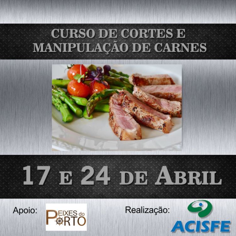 Curso Gastronomia: Cortes e Manipulação de Carnes, acontece dias 17 e 24 de Abril