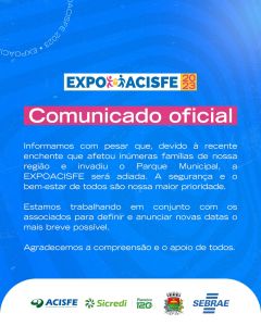 Comunicado Oficial sobre a EXPOACISFE 2023