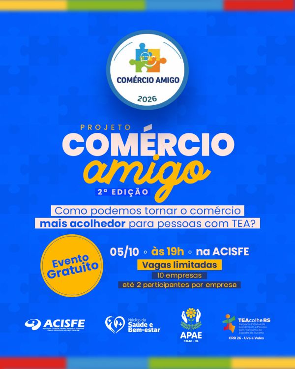 Projeto Comércio Amigo terá 2ª Edição